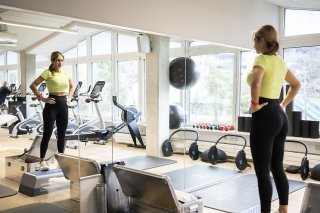 Le nombre de salles de sport a augmenté l'an dernier , s'élevant à 1348. KEYSTONE/ENNIO LEANZA